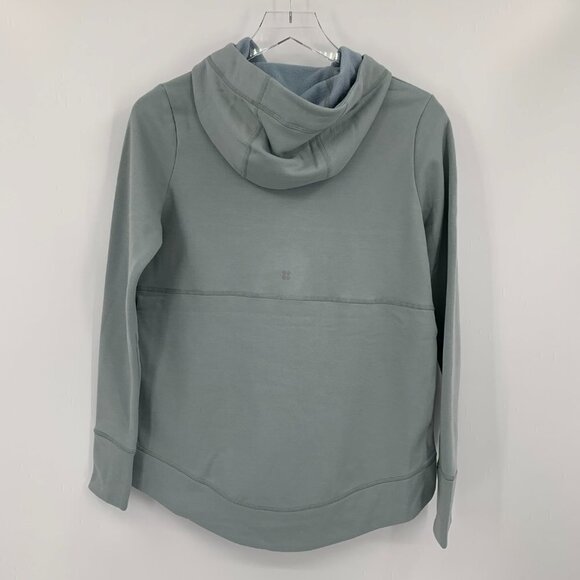 Sweaty Betty Galvanise Running Hoodie Mirage Green sweatshirt shirt new X-Small - Picture 4 of 6